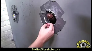 Gloryhole blowjob interracial bush-league 12